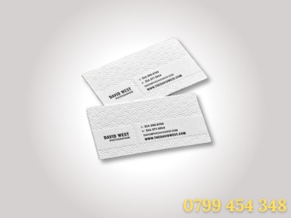 Danh thiếp dập nổi chìm