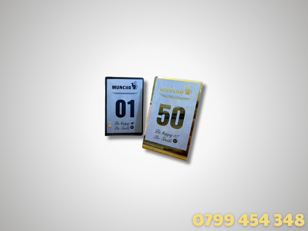 Bảng số để bàn