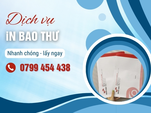 In bao thư nhanh chóng tại Liên Chiểu Đà Nẵng chất lượng cao