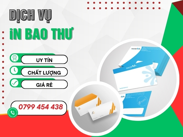 Xưởng in bao thư uy tín nhanh chóng tại Núi Thành Đà Nẵng