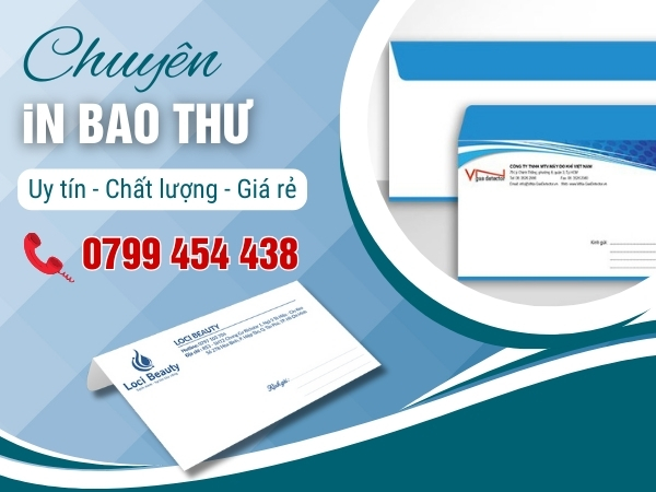 Xưởng in bao thư giá rẻ tại Quảng Ngãi