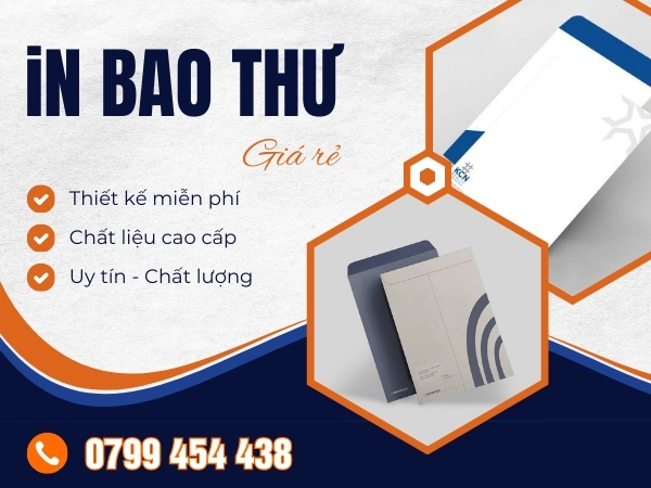 Thiết kế và in bao thư cao cấp cho mọi doanh nghiệp tại Quy Nhơn