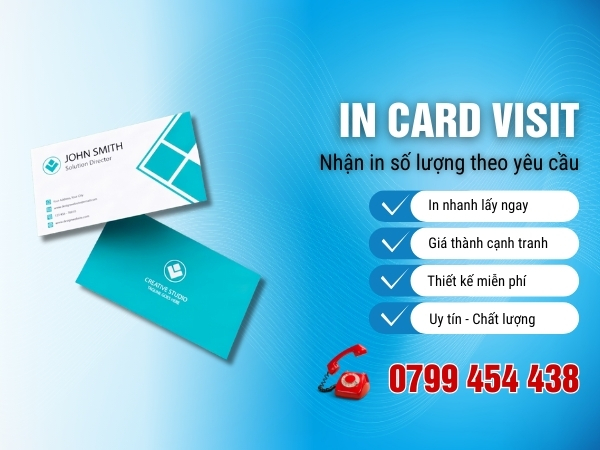 Thiết Kế và In Card Visit Nhanh Chóng Lấy Liền Tại Đà Nẵng