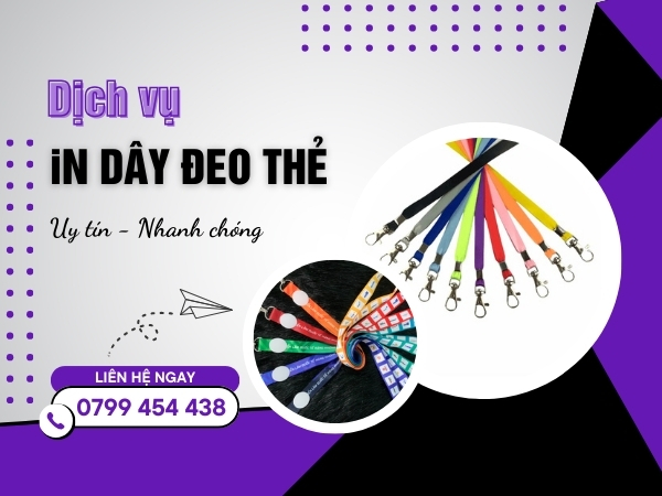 Dịch vụ in dây đeo tại Nha Trang theo xu hướng