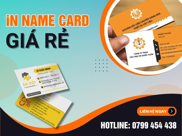 Dịch vụ in Name Card nhanh chóng tiện lợi tại Quãng Ngãi