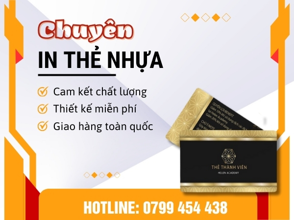 Dịch vụ in thẻ nhựa giá tốt tại DakLak